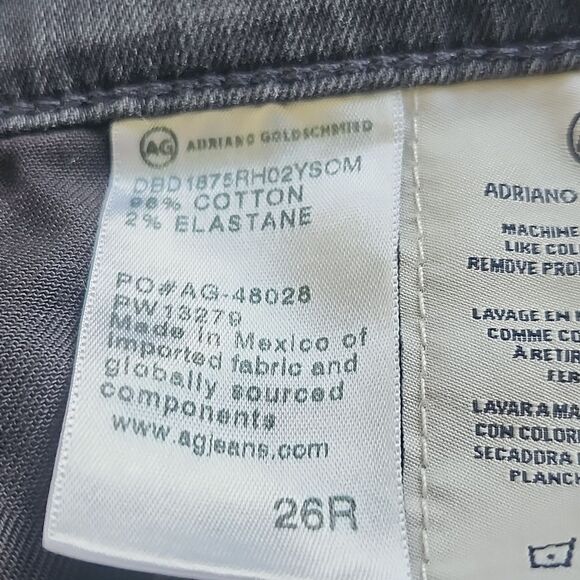 AG-ED Denim Adriano Goldschmied The Mari High Rise Straight Leg Jeans, 26R - Picture 9 of 10